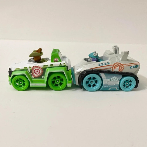 Paw Patrol Diecast  Car Lot Of 6 Skye Everest Tracker Marshall Chase Rubble - Picture 3 of 16